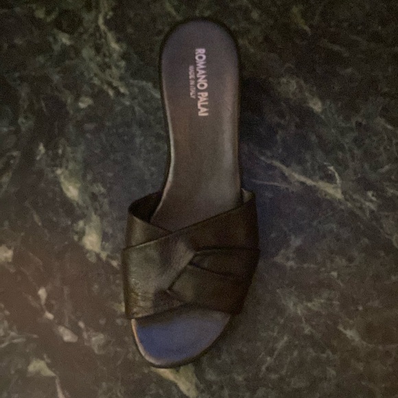 Romano Palai wedge Sandals. Leather. - Picture 5 of 8